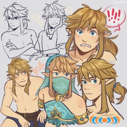 unlocklist:  doodle dump of pretty boy Link