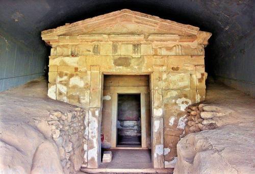 ancientorigins:Macedonia, Greece. Tomb in Amphipoli - 4th Century BCE