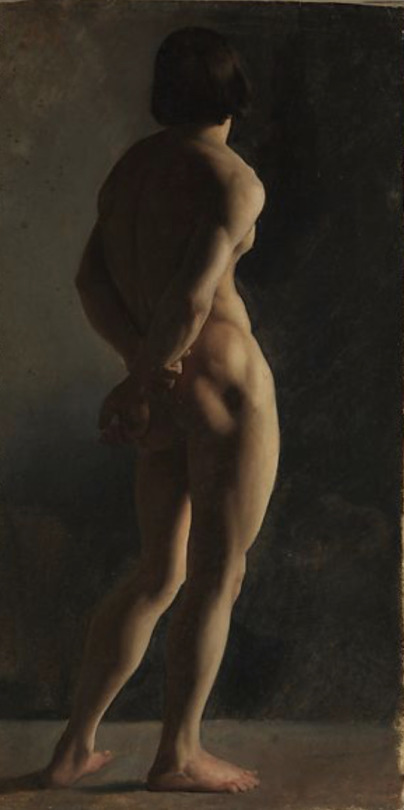gayartists:Seen from Behind (1829–46), Hippolyte Flandrin French