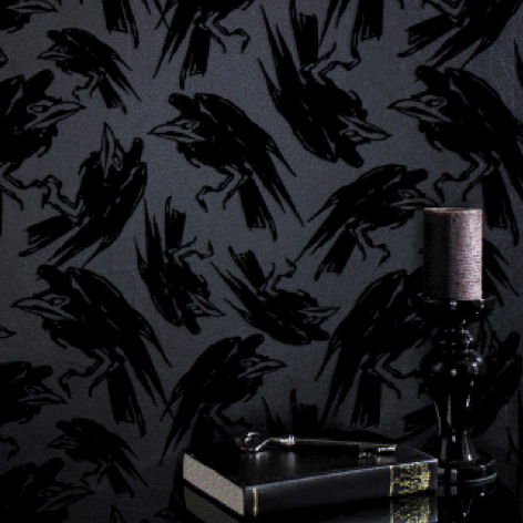 spookyloop:  gothdolly:  .•°¤*†~† goth gorgeous †~†*¤°•. Maleficent Wallpaper  Diablo, £60 per rollMaleficent, £75 per roll