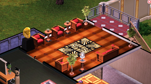 Recreated yellow roof from The Sims Superstar, and I recreated Fairchild Film Studio so I can test S