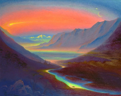 luminous-void:Sergey Kuznetsov, Sunset, n.d. 