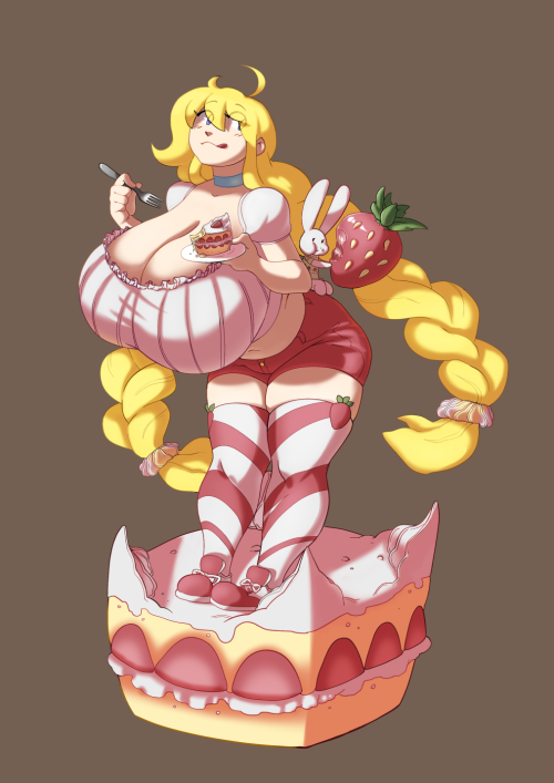 cosmicminerals:  Strawberry Shortcake Cassie for @theycallhimcake ! I miss rendering at times. Gotta do more. Cant get better unless I do MORE! 