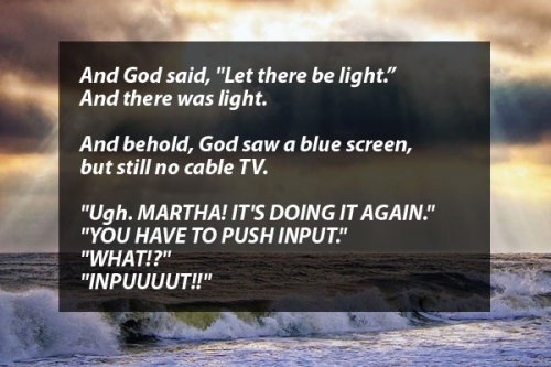 funnyordie:  Better Bible Passages