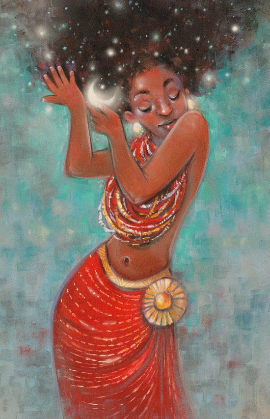 fyblackwomenart:  Sun &amp; Stars  by Rebecca Stuhff 