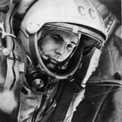  First Human in Space Credit: ESA/alldayru.com On 12 April 1961, Yuri Gagarin became the first human to travel into space, launched into orbit on the Vostok 3KA-3 spacecraft (Vostok 1). 