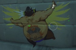 love4junkrat:  dynamite124:  *Insert flying pig joke* vs *insert caption about how beautiful Roadhog is*  He is beauty he is grace 