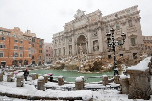 queensandkingsofattolia: fafana20: Snowy Rome (February 26, 2018) | (Source) I love everything 