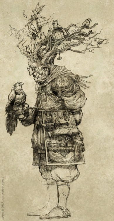 Enchantedbook: “Kento Vess, The Birdmancer”Artist: Sean Andrew Murray  