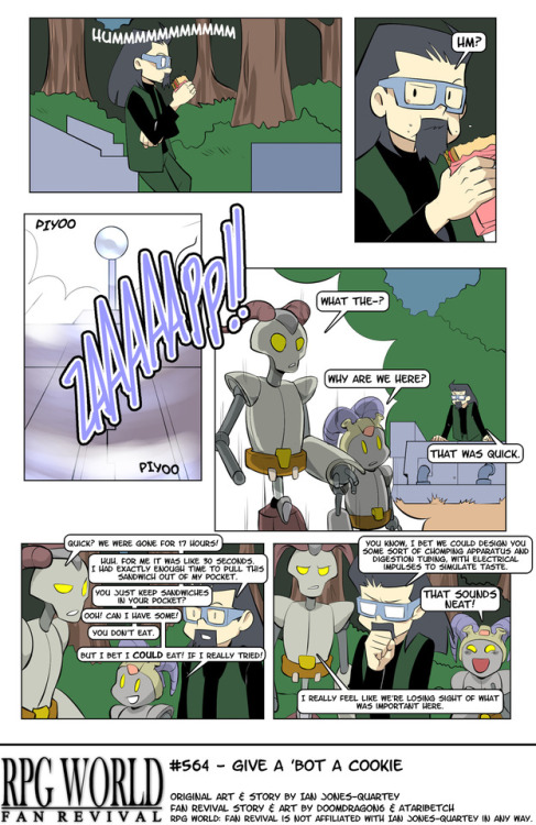 rpgworldcomic: #564 - Give a ‘Bot a Cookierpgworld.the-comic.orgHappy Halloween ev