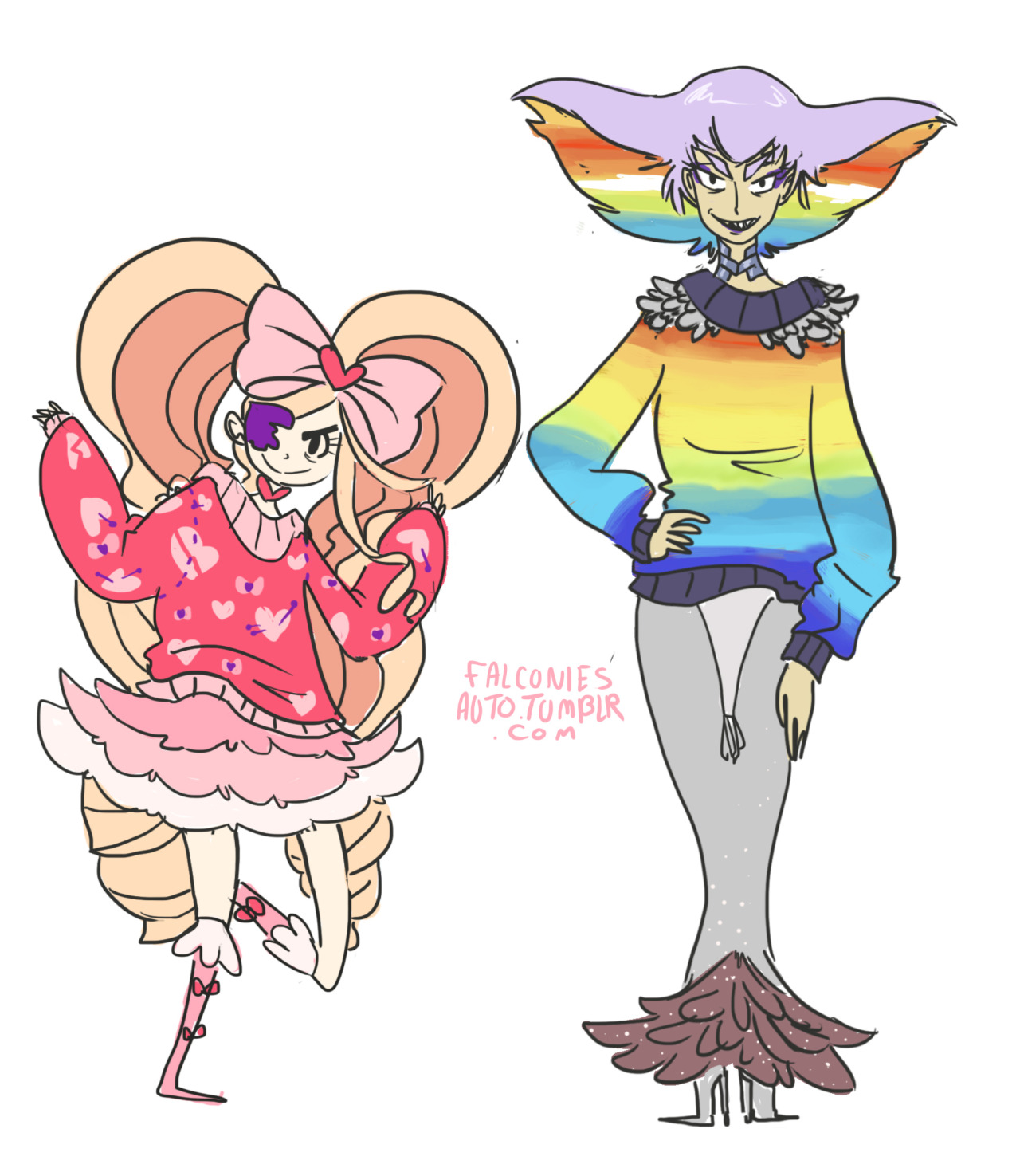 slbtumblng:  falconiesauto:  Evil sweater babes UvU  &lt;3   &lt;3 &lt;3