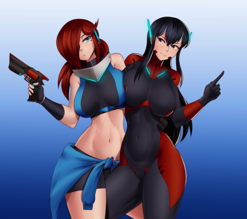 Drew @kusorari &rsquo;s Asta Rindo and my OC together! Support his game!  www.patre