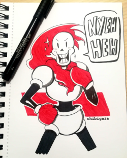 chibigaia-art:  I used one of my old markers to color this orzAnother fave skeleton for the second day of inktober!