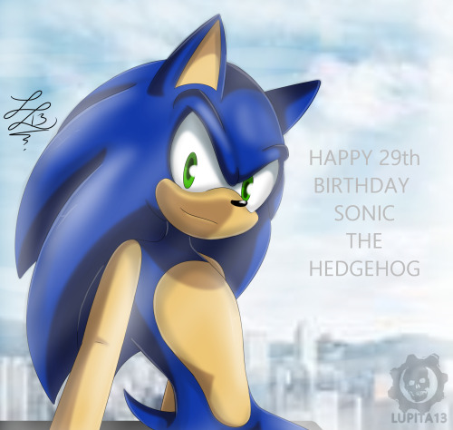 Happy 29th Birthday Sonic The Hedgehog Oh si el cumpleaños de nuestro héroe 