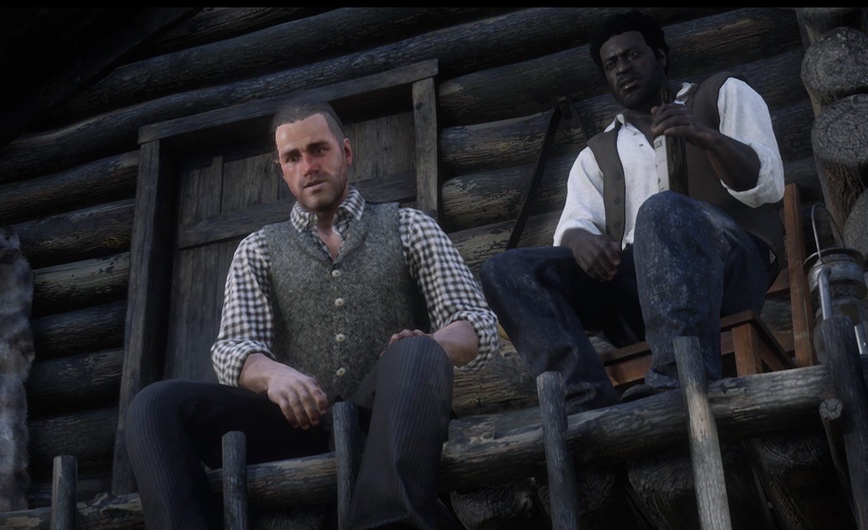 Rdr2 All Mr Black And White Posters Mr Black and Mr White at their cabin – @reddeadphotos on Tumblr