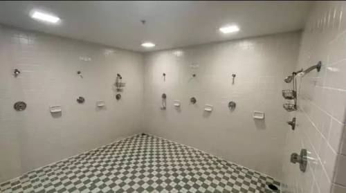 Gregory Gym showers at UT Austin