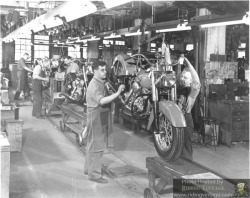 specialcar: Vintage Harley Davidson factory