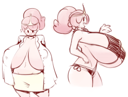 angstrom-nsfw:drawing random characters with huge titties, volume 1: Princess Bubblegum