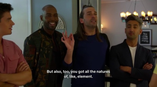 mart-isaac:  mare-magicis: probably my favorite thing abt queer eye is when jonathan just says whatever the hell words he wants in whatever order and snaps his fingers and then somehow i’m still like babe… i GET IT 