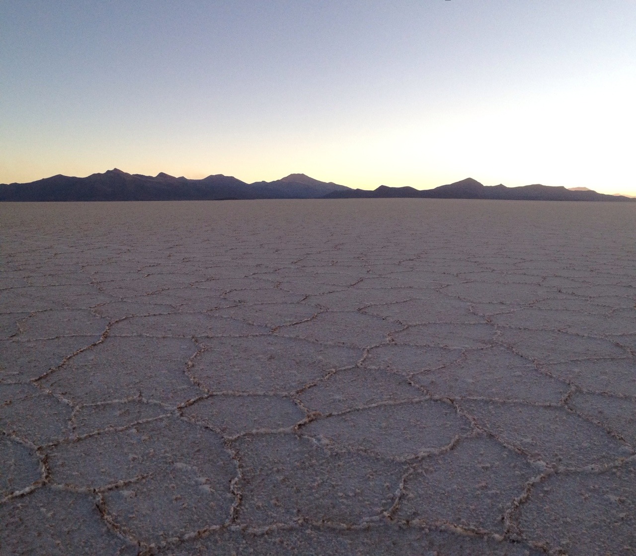 Amazing picture my friend captured in el Salar de Uyuni, Bolivia (Salt Desert) I&rsquo;m