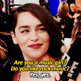 rubyredwisp:  Get to Know Me Meme: [1/10] Celebrity Crushes: Emilia ClarkeThe other