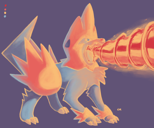 Manectric in scheme 6Manectric using Flamethrower are hella rad. Leon pretty much won the game for m