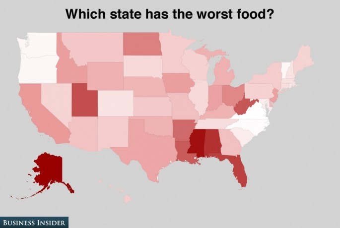 amandafiske:  Maps showing how Americans feel about different states (x) 