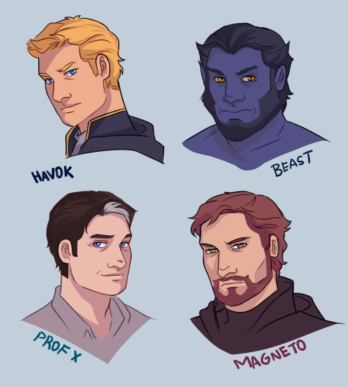 nikorys: the first class x men babies after some (hypothetical) years. no one died, no one left and 