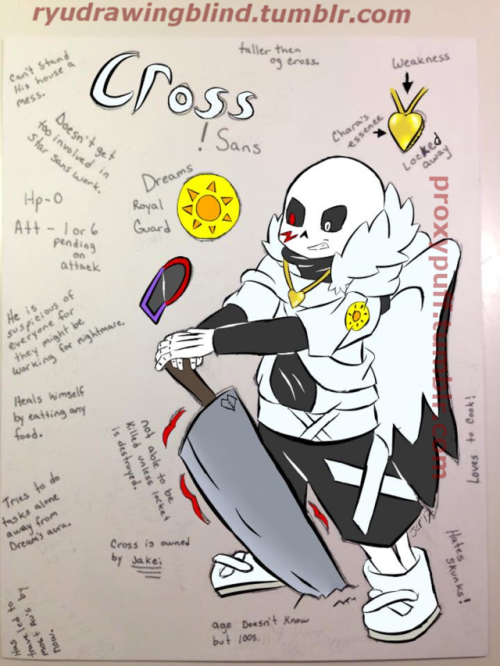 Half a Torn Soul- Underverse Cross!Sans