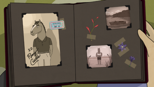 a few of my favorite backgrounds, inserts and graphics I made for BoJack Horseman Season 4, now on N