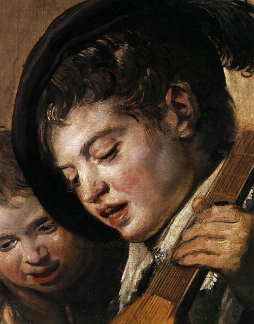 Two Boys Singing (detail), 1625, Frans HalsMedium: oil,canvas