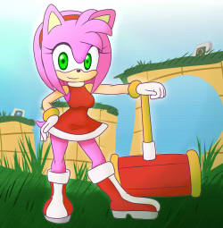 asknikoh:  Amy Rose (Sonic the Hedgehof series)Still