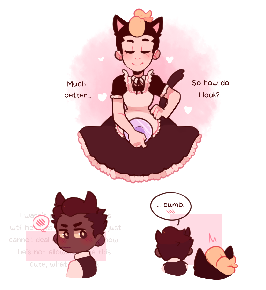 an-island-of-bunnies:  A comic based on this lil gem: X by the lovely @kurage-a-r-t