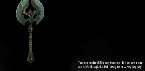electricpastry:  So I got a mod that changes my loading screens to helpful “tips” from Sheogorath and— 