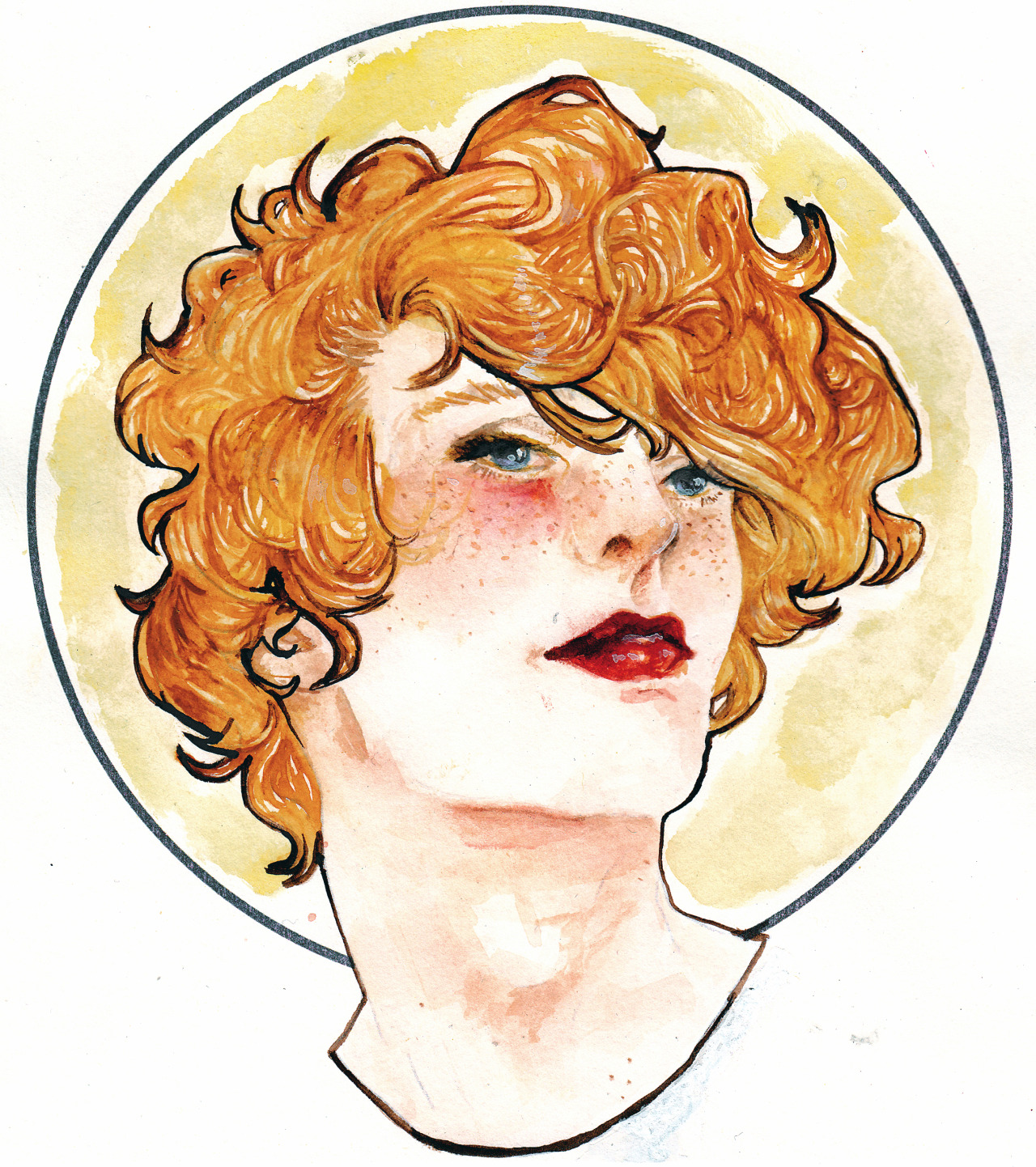 chazstity:  chazstity:  GIVEAWAY Watercoloured Enjolras&amp;Grantaire 1st place