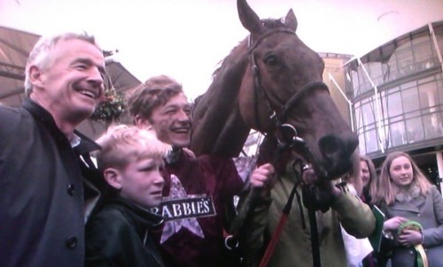 Rule The World wins the Grand National 2016 under David Mullins, incredible scenes. His little broth