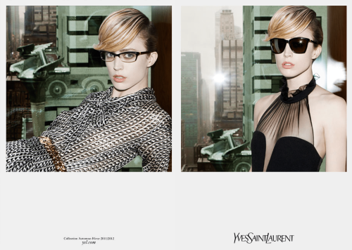 Yves Saint Laurent . Ad campaign FW1112Creative Director: Stefano PilatiPhotos: Inez van Lamsweerde 