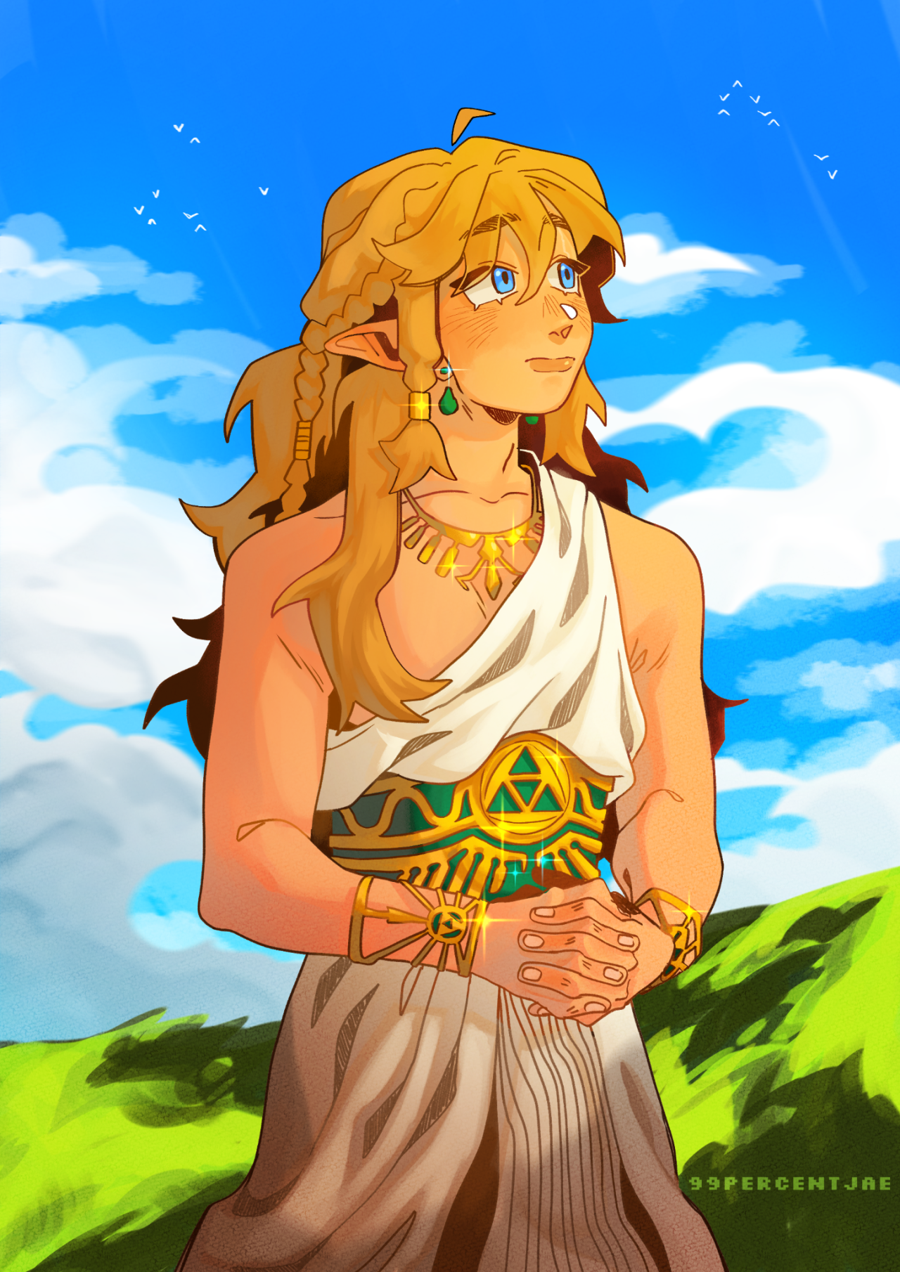 My fanart Link x Zelda [BoTW]  Legend of zelda, Legend of zelda