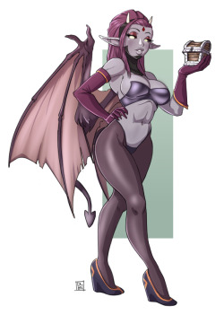 dalehan:  30 Day Monster Girl Challenge  Day 10: Succubus Twitter Ko-Fi 