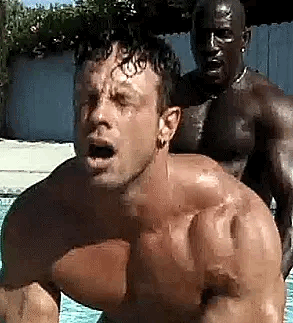 bighrynigger:  Big black nigger bucks pounding white man as sand throat 