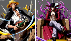 kikokus:  March 9th - Happy Birthday, Shanks &amp; Mihawk! 