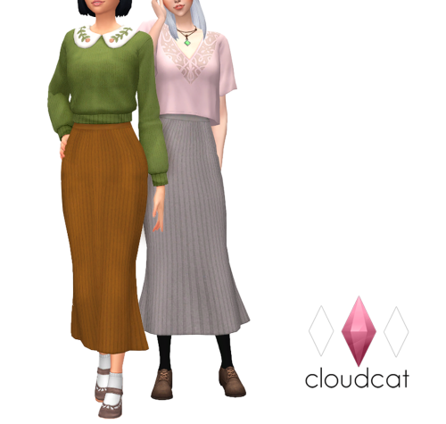 cloudcat:Incheon Long Skirt - SeparatedA skirt from one of the new kits, originally part of a full o