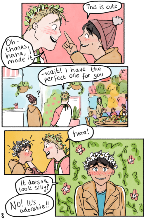 heartstoppercomic: Mini-Comic: Flower Shop A little story set in an alternate universe about how one