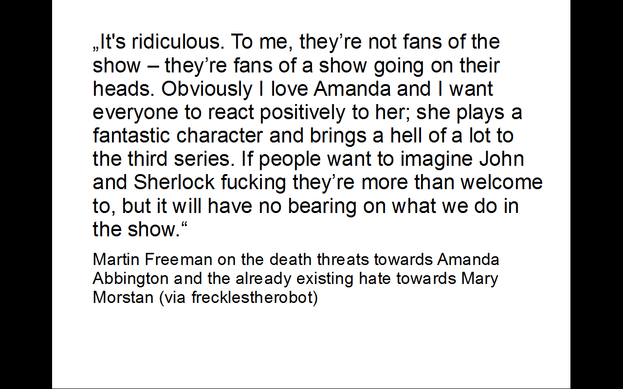 sherlylikeswaffles:  After reading about how upset Martin is for all the hate Amanda
