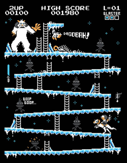 geek-art:  Baznet - Donkey Kong Mash Ups Baznet loves Donkey Kong. He loves it so much that he designed those really cool mash-ups with all our favorite universes. It could have work. Which one do you prefer ? Baznet aime Donkey Kong. Il l’aime tant