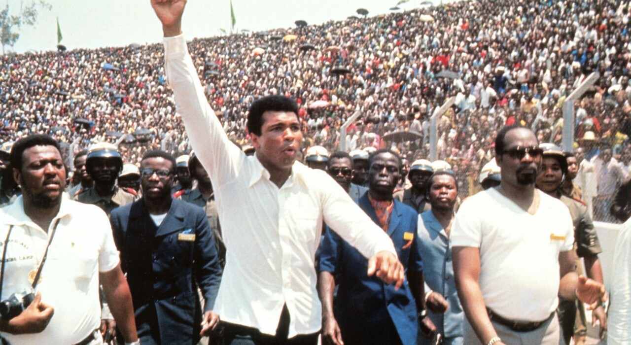 vintagecongo:  Muhammad Ali in Zaïre (now D.R.Congo) for Rumble in the Jungle. May