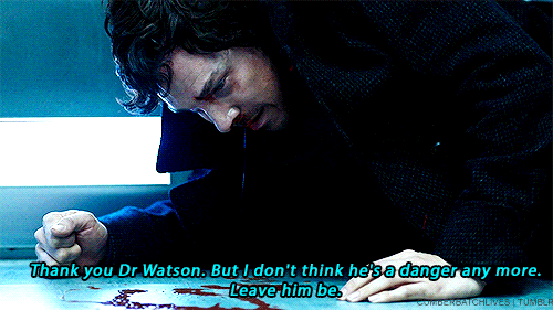 wtsnhlms:cumberbatchlives:“Is this a game? Is it just a bloody game?”