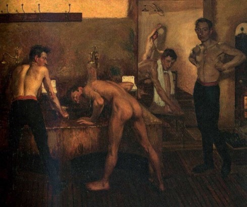 gayartists:Sprchy v prazskem Sokole I (1901-1903), Milos Jiranek