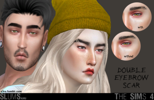 Double Eyebrow Scar Overlay for YAU (Left and Right)A super basic overlay that adds a double scar to