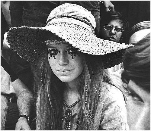 Hippie girl from the 60s